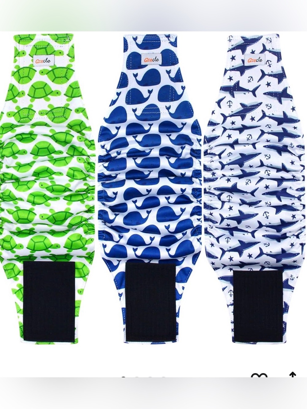 Grecle Male Dog Wraps, Size XL, NIB.
